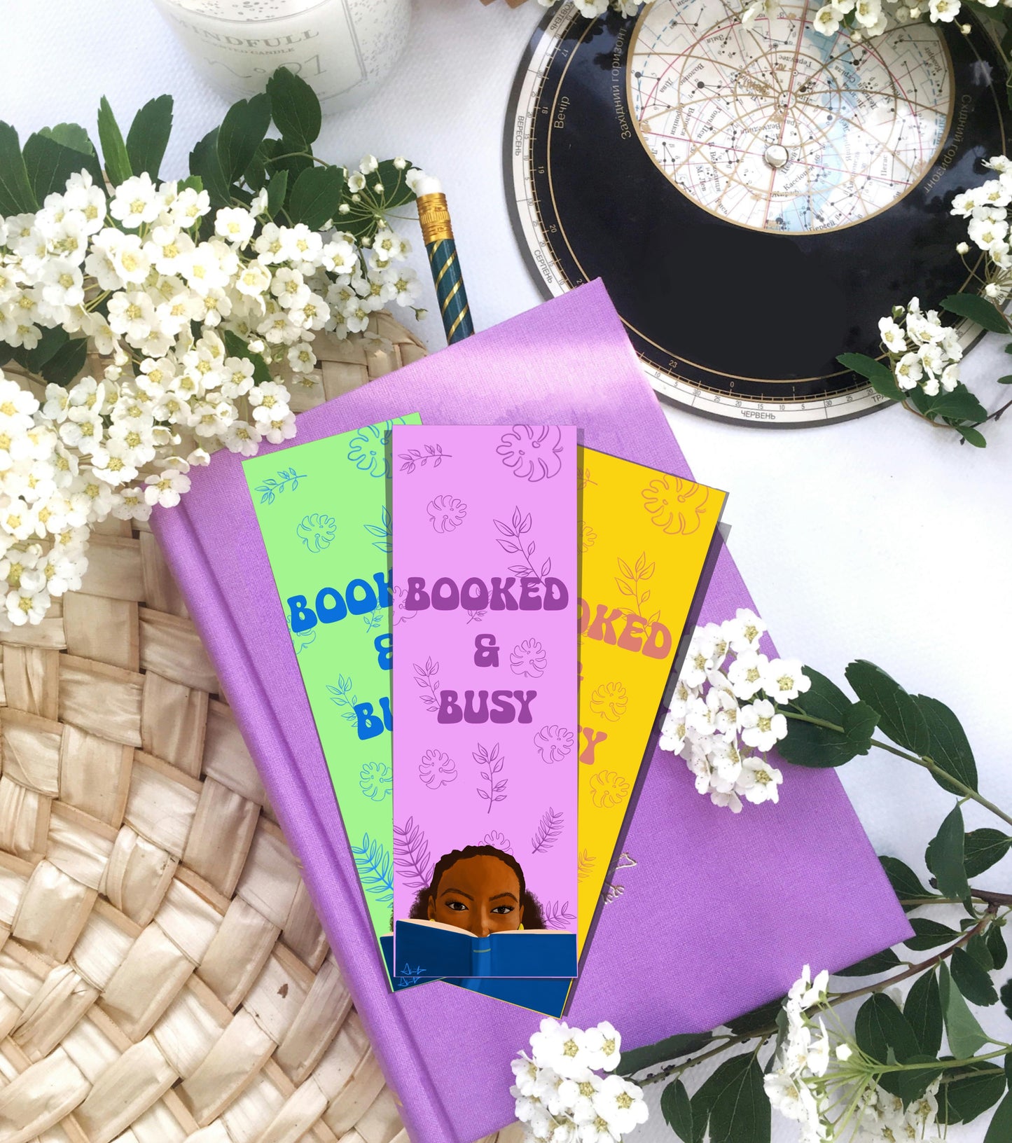 Customized Handmade Laminated Bookmarks- set of 3