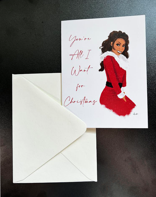 Mariah Christmas Greeting Card